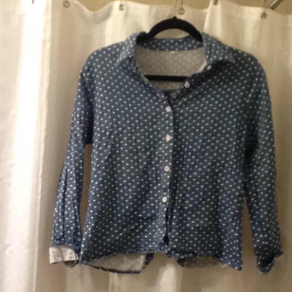 Denim button up